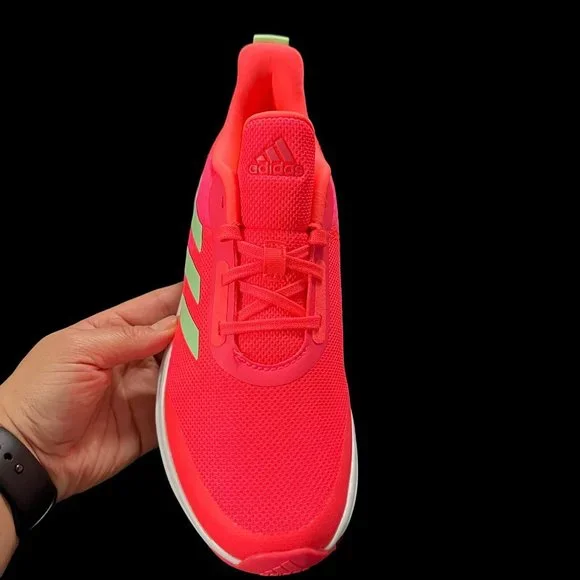 Adidas Fortarum Big Girls Sneaker Size 5.5 Bright Pink Lightweight & Comfortable - Picture 3 of 16